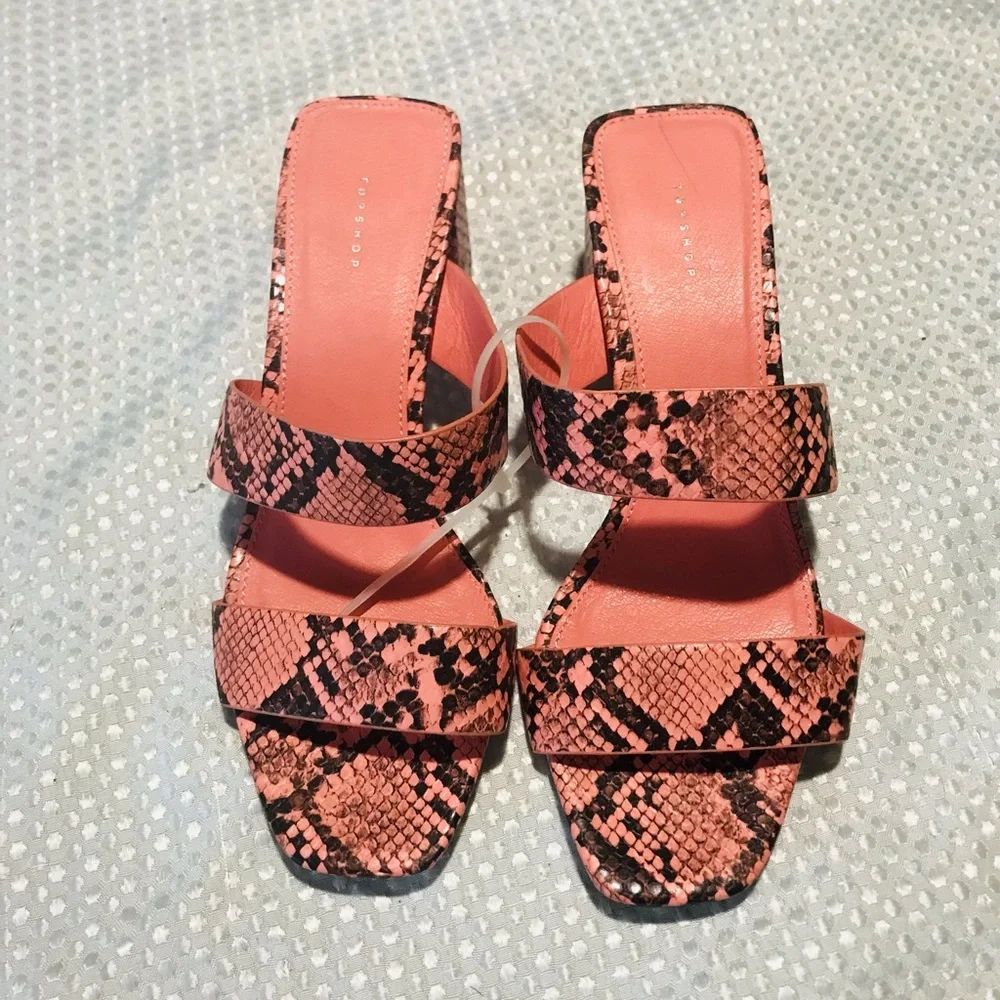 Topshop snake heels
